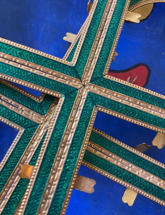 Das Zentrum von zweimal vier Herzen